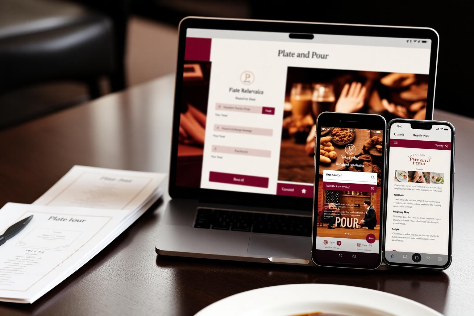 Plate & Pour — Restaurant Reservation App